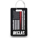 Flag Baseball Bag Tag