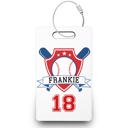 Baseball Badge Baseball Bag Tag