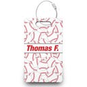 Baseball Pattern Baseball Bag Tag