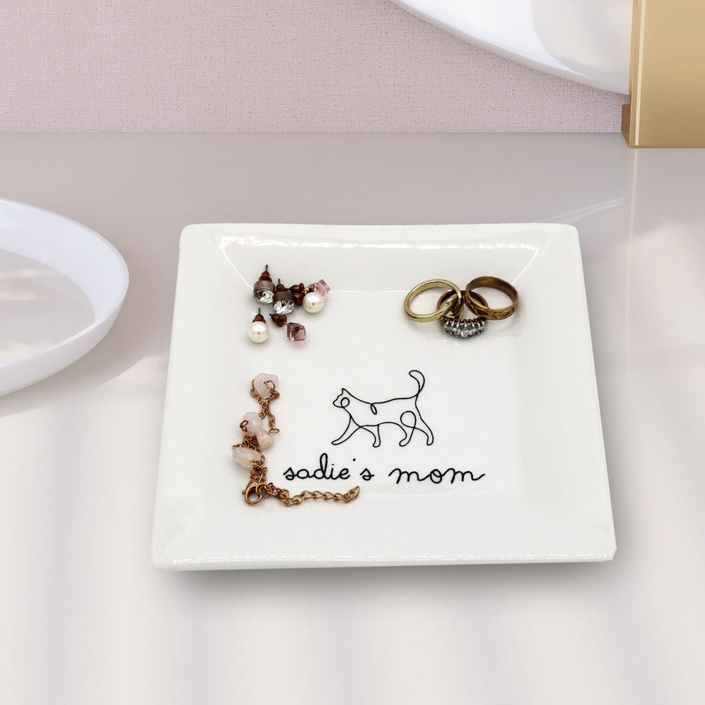 Personalized Ceramic Jewelry Tray