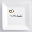 Michelle Personalized Ceramic Jewelry Tray