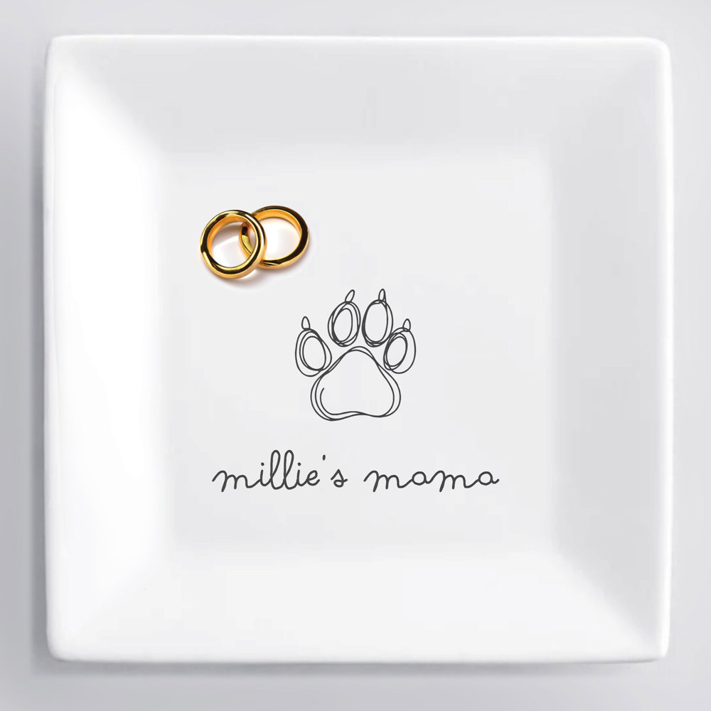 Personalized Ceramic Jewelry Tray