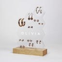 Hexagon Personalized Jewelry Stand