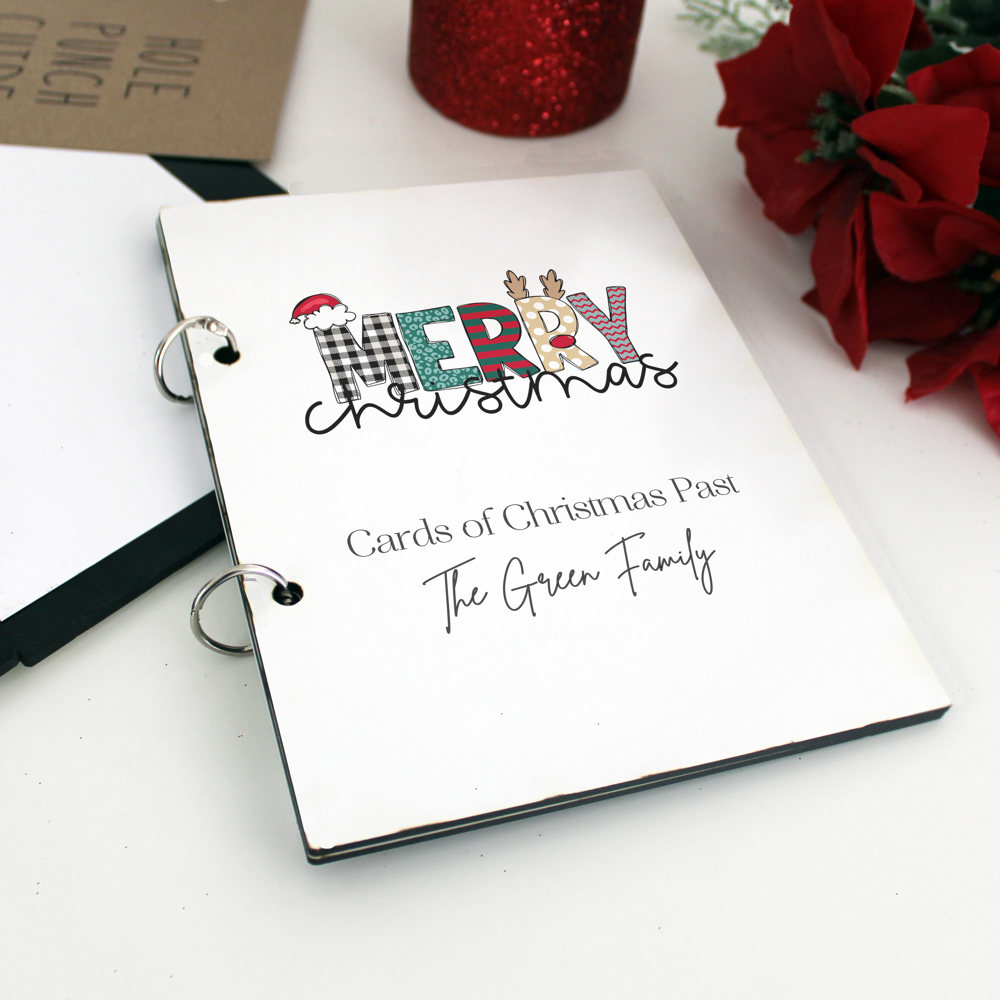 Personalized Cards of Christmas Past Card Book