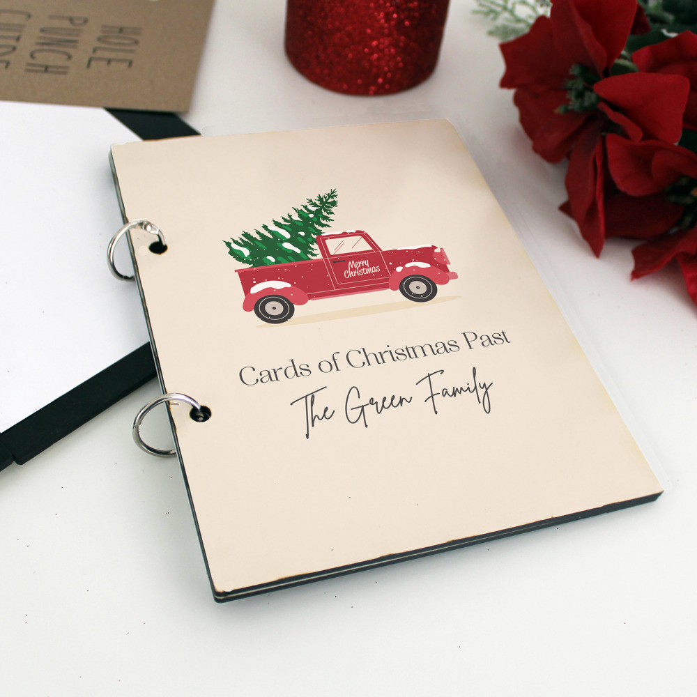 Personalized Cards of Christmas Past Card Book