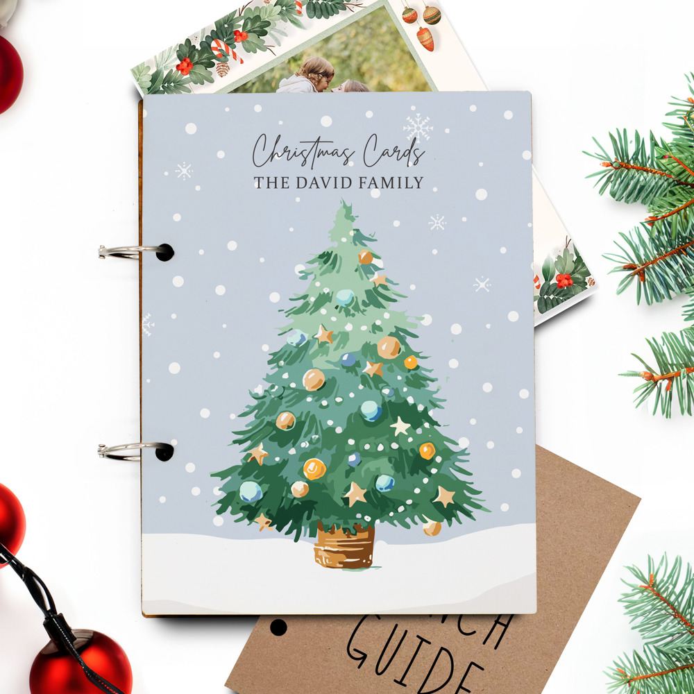 Personalized Cards of Christmas Past Card Book