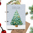 Tree Personalized Cards of Christmas Past Card Book