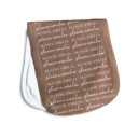 Dark Brown Personalized Baby Burp Cloth