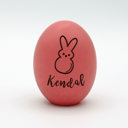 Bunny Peep Personalized Wood Easter Eggs