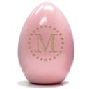 M - Dots Personalized Wood Easter Eggs