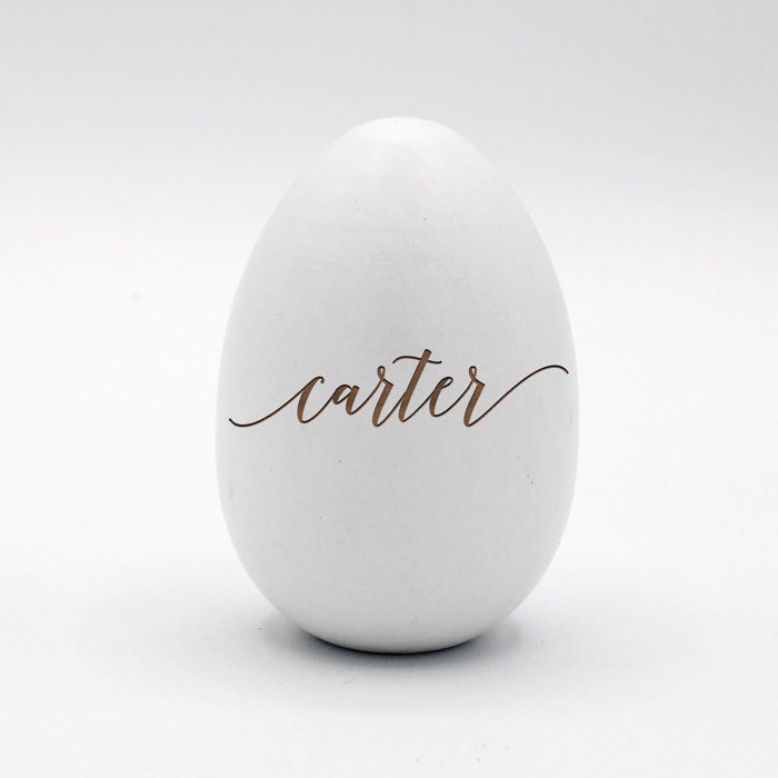 Personalized Wood Easter Eggs