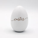 carter Personalized Wood Easter Eggs