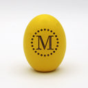 M - Dots Personalized Wood Easter Eggs