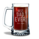 Best Dad Ever Personalized Glass Beer Stein