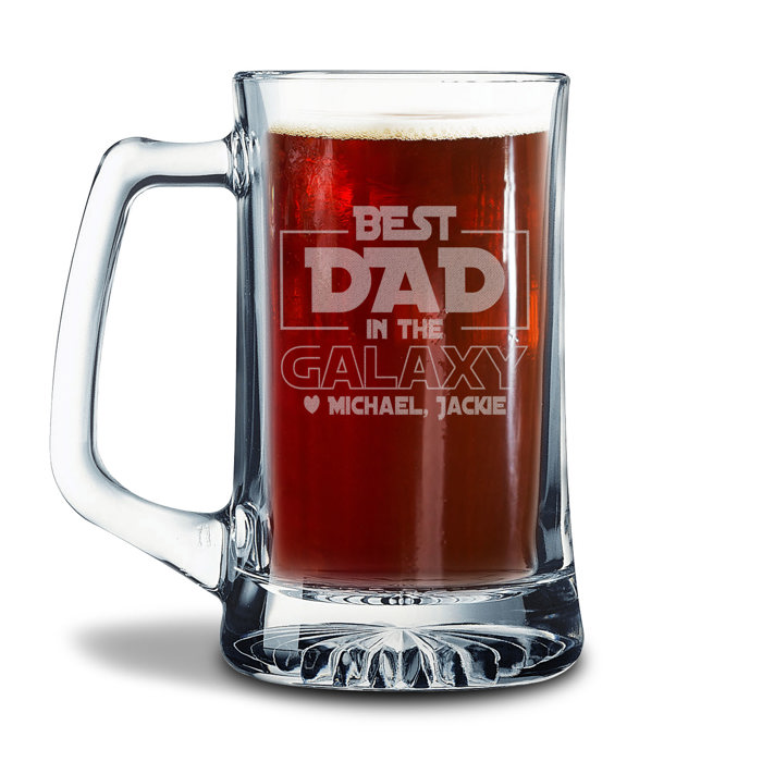 Personalized Glass Beer Stein