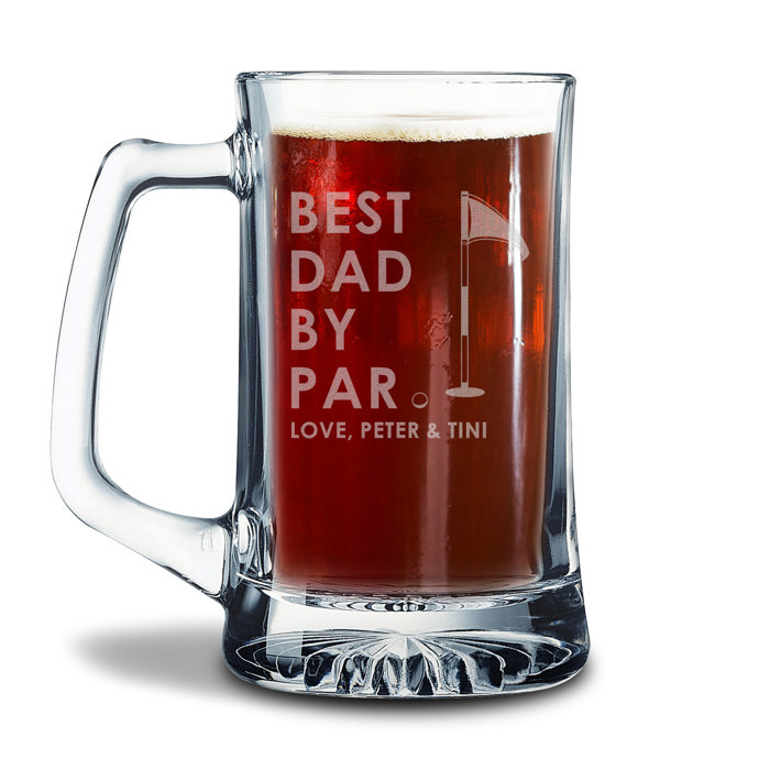 Personalized Glass Beer Stein