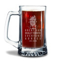 Trump Personalized Glass Beer Stein