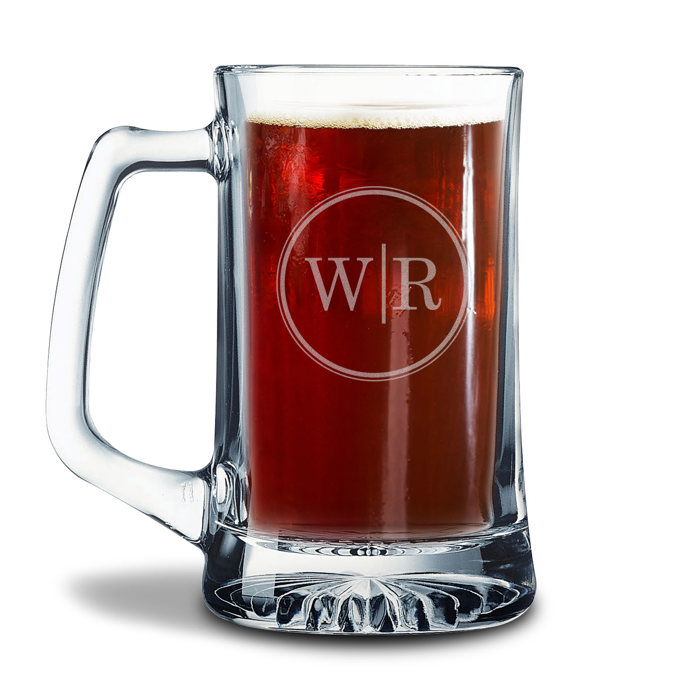 Personalized Glass Beer Stein