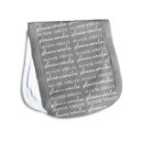 Gray Personalized Baby Burp Cloth