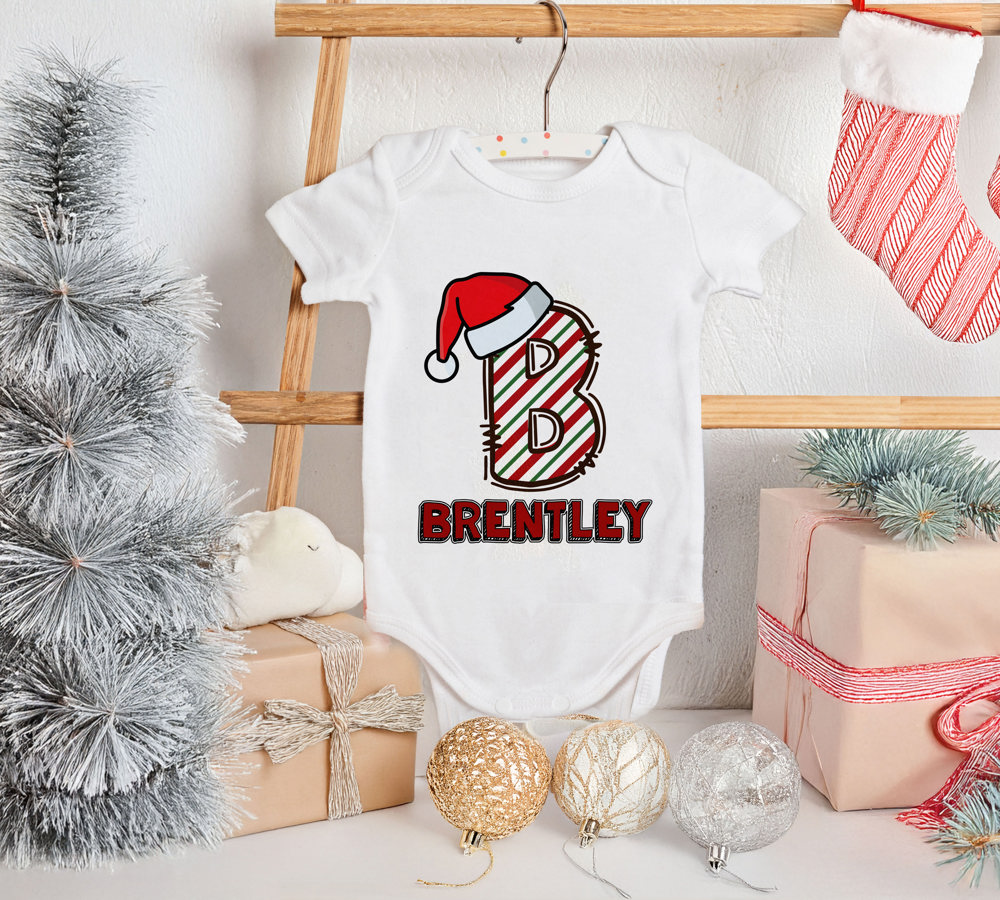 Personalized Christmas Baby Onesie