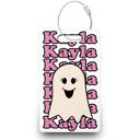 Ghost Name Pattern Personalized Halloween Name Tags