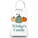 3 Pumpkin Personalized Halloween Name Tags