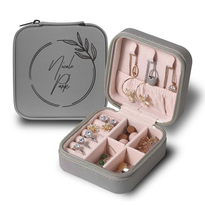 Personalized Travel Jewelry Box