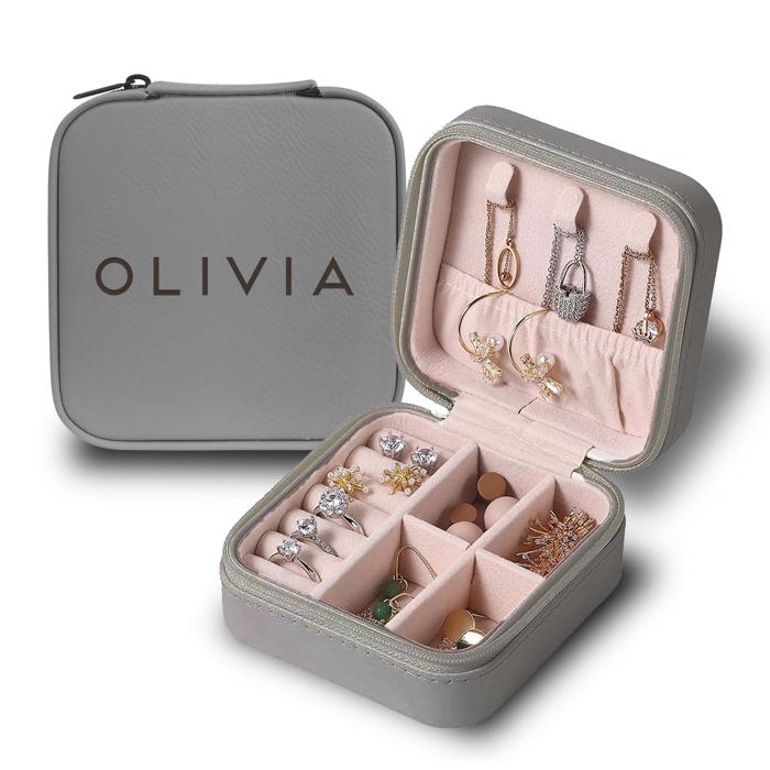 Personalized Travel Jewelry Box
