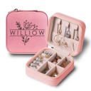 Willow Personalized Travel Jewelry Box