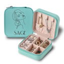 Sage Personalized Travel Jewelry Box