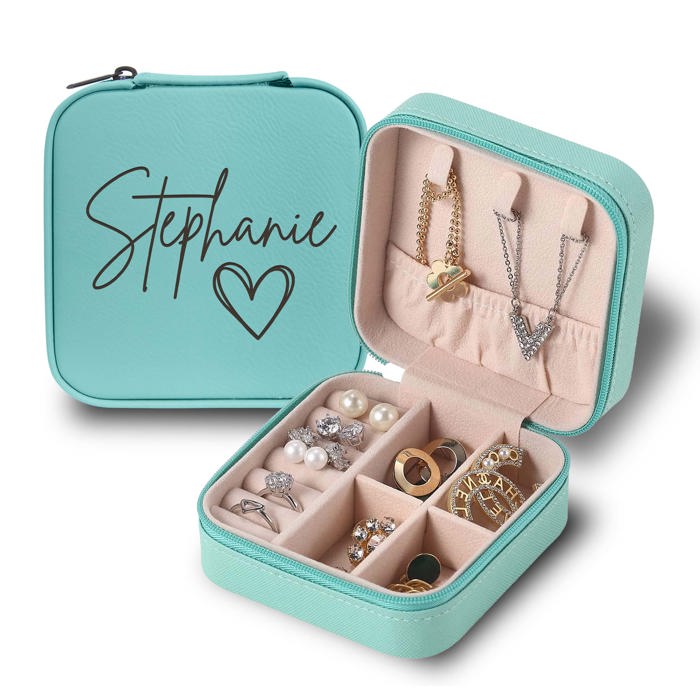Personalized Travel Jewelry Box