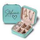 Stephanie Personalized Travel Jewelry Box