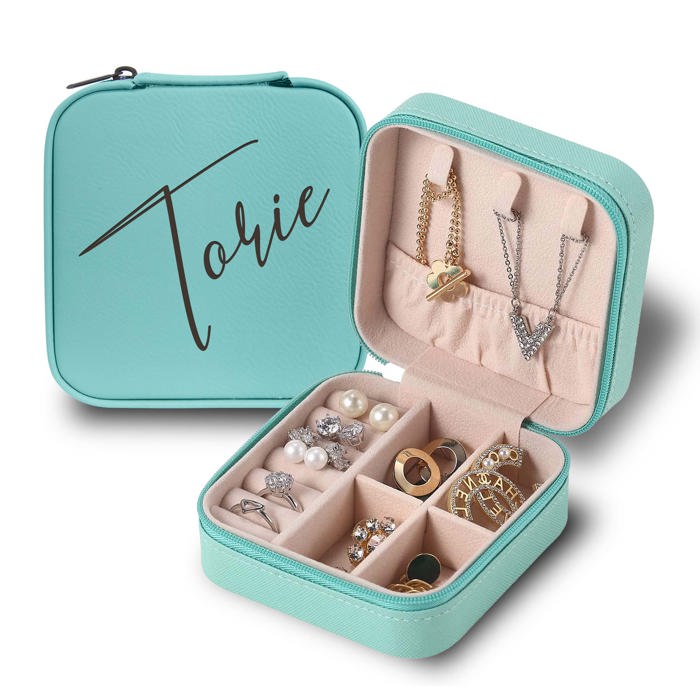 Personalized Travel Jewelry Box