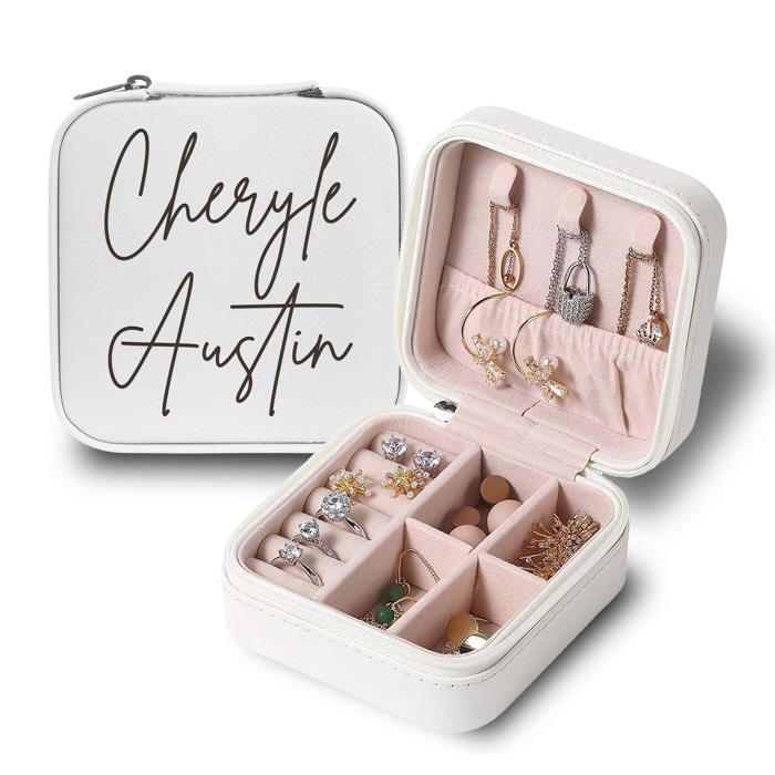 Personalized Travel Jewelry Box