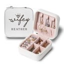 Wifey Heather Personalized Travel Jewelry Box