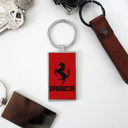 Franklin Personalized Metal and Leather Keychains