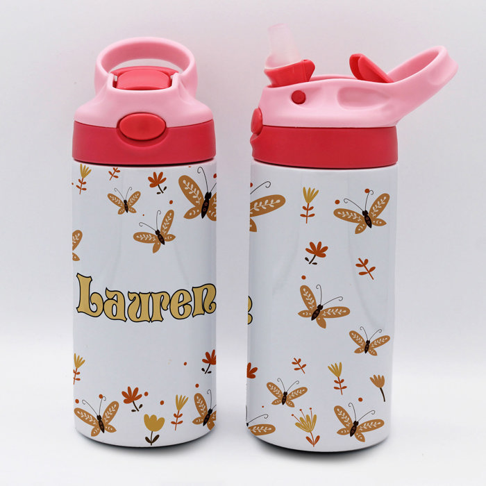 Personalized Kid's Metal Tumblers with Straw