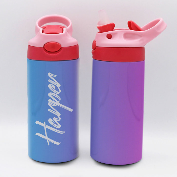 Personalized Kid's Metal Tumblers with Straw