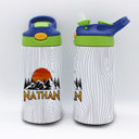 Mountain Personalized Kid's Metal Tumblers with Straw