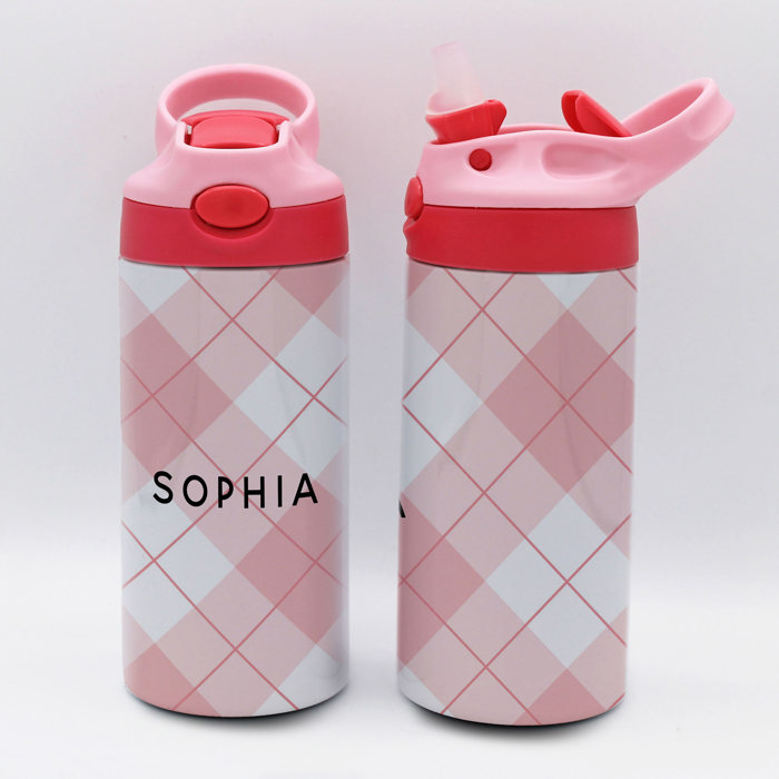 Personalized Kid's Metal Tumblers with Straw