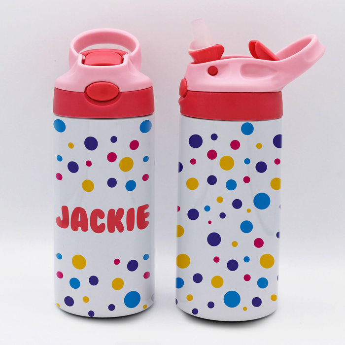 Personalized Kid's Metal Tumblers with Straw