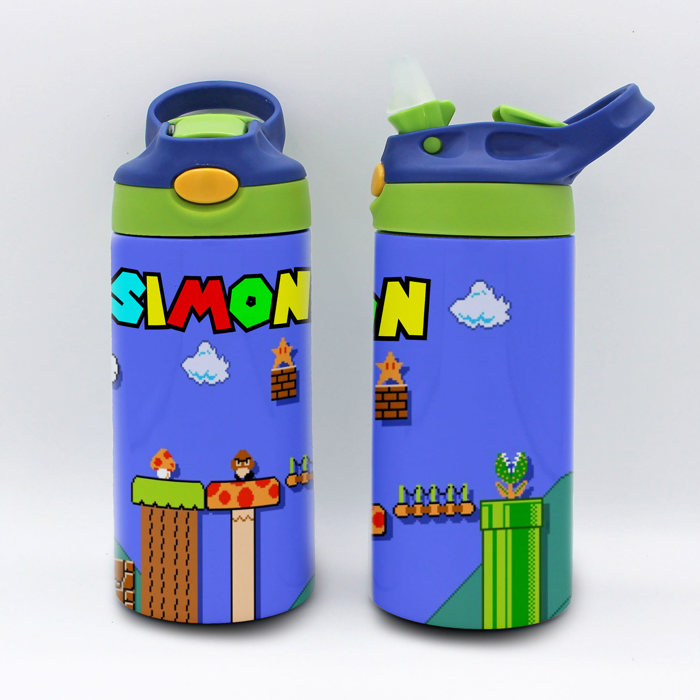 Personalized Kid's Metal Tumblers with Straw