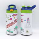 Space Personalized Kid's Metal Tumblers with Straw