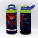 Spider Hero Personalized Kid's Metal Tumblers with Straw