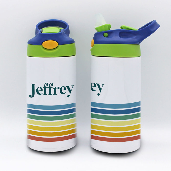 Personalized Kid's Metal Tumblers with Straw