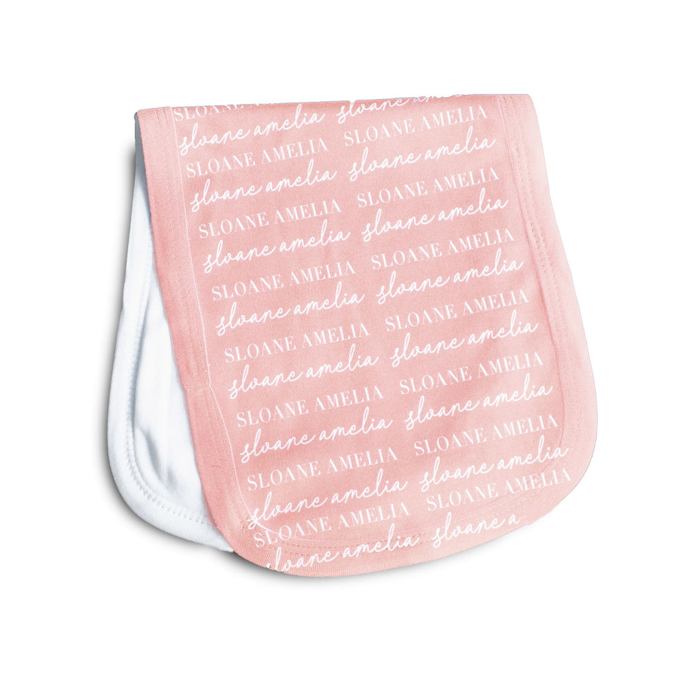 Personalized Baby Burp Cloth