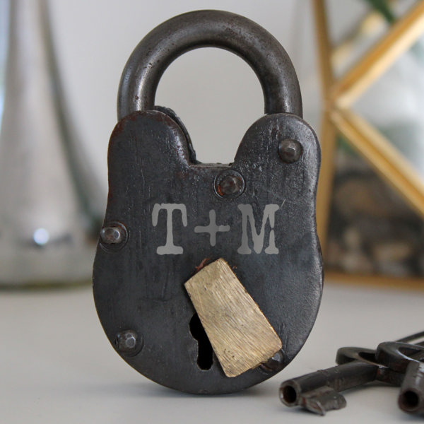 Personalized Antique Padlock