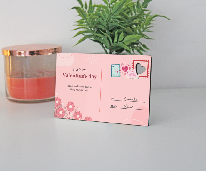 Wooden Love Postcard | Valentine's Day