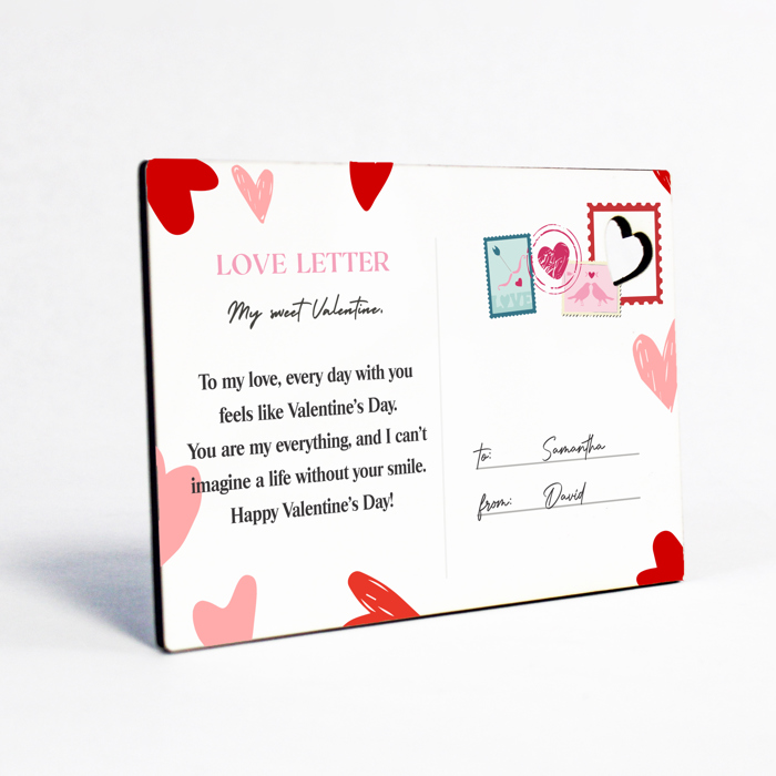 Wooden Love Postcard | Valentine's Day