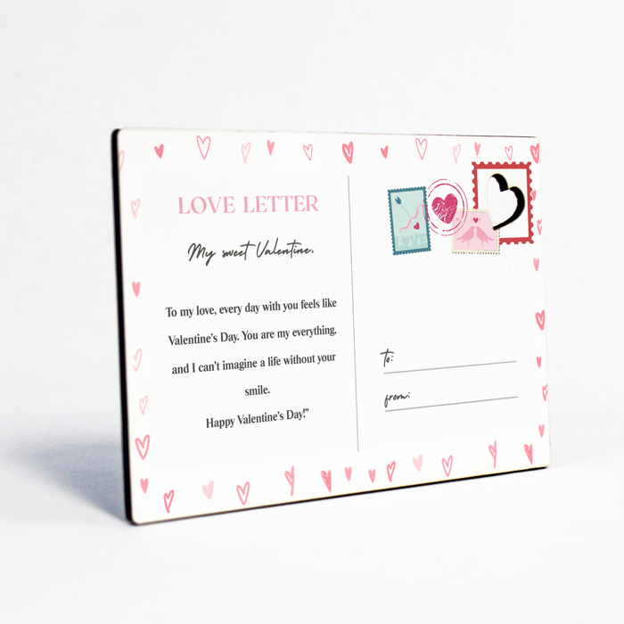 Wooden Love Postcard | Valentine's Day